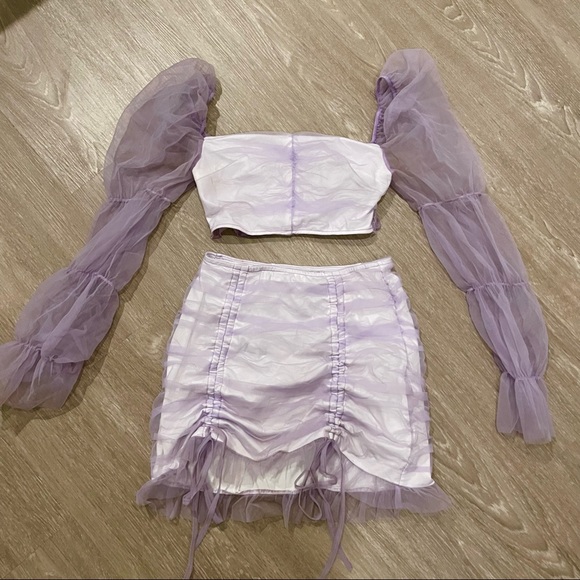 Mesh Top and Skirt set - Picture 2 of 2